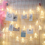 20개 LED USB 전원 체인 램프 가정용 장식 조명 사진 걸이용, DIY 파티, 결혼식, 크리스마스 장식, 3m USB