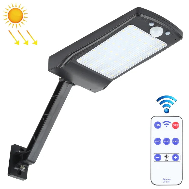 12W 56LED SMD 2835 가정용 야외 IP65 방수 리모컨 태양광 벽등 인체 센서등