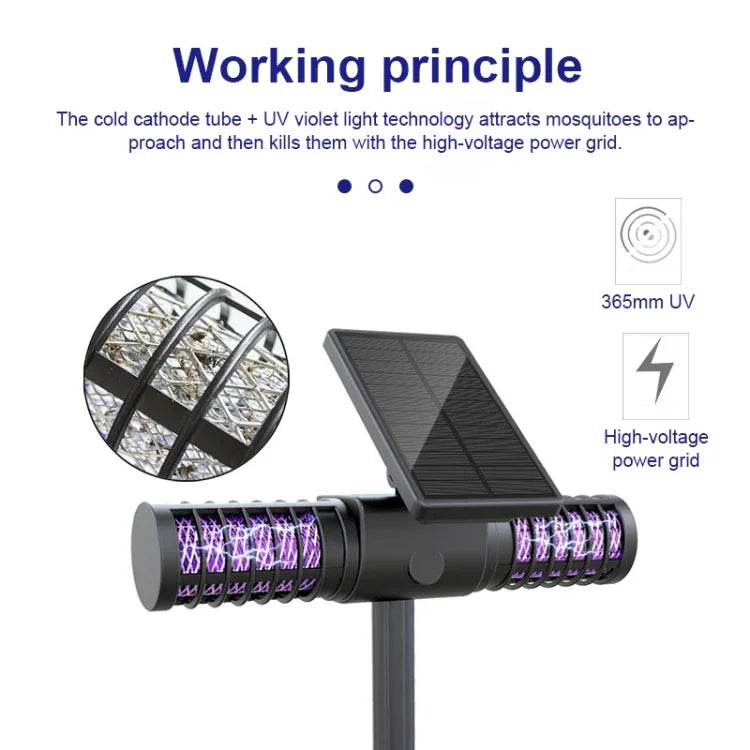SZ-16008 태양광 모기 킬러 라이트 야외 IP65 방수 LED 조경 정원 지면 꽂이 모기 트랩 장식 잔디등