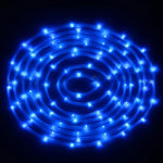 방수 태양광 패널 50 LED, 5m 50LED 파란색 조명, 5m 50LED 백색 조명, 5m 50LED 따뜻한 백색