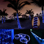 방수 태양광 패널 50 LED, 5m 50LED 파란색 조명, 5m 50LED 백색 조명, 5m 50LED 따뜻한 백색
