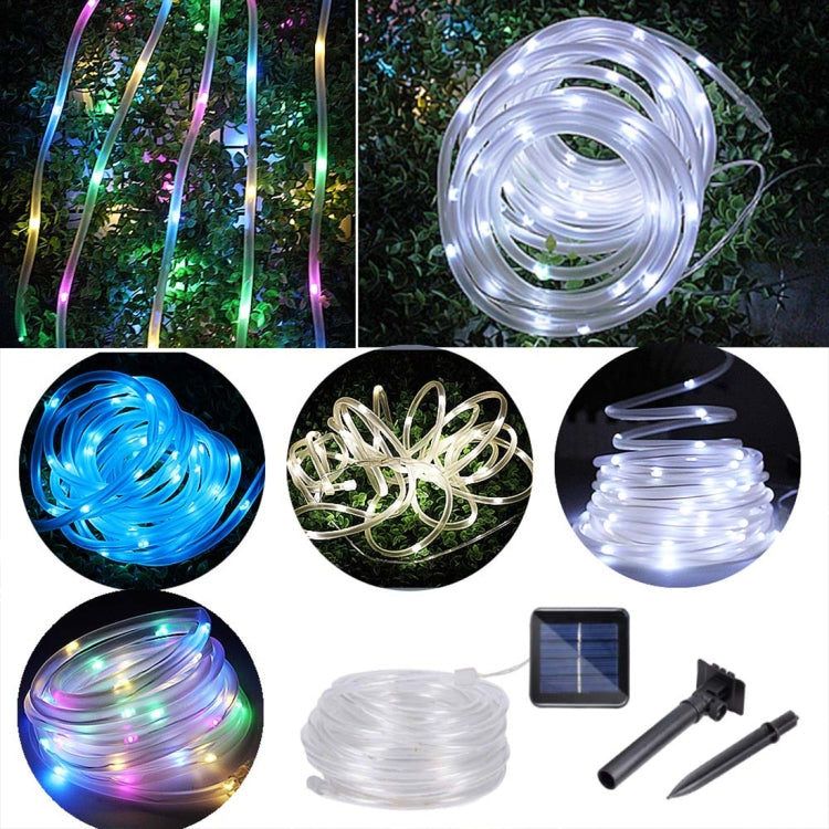 방수 태양광 패널 50 LED, 5m 50LED 파란색 조명, 5m 50LED 백색 조명, 5m 50LED 따뜻한 백색