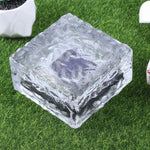 태양광 사각 강화유리 야외 LED 매설등 정원 장식등 IP55 방수, 크기: 10 x 10 x 5.2cm, 10 x 10 x 5.2cm