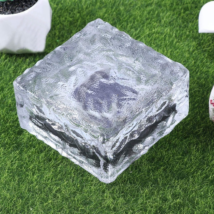 태양광 사각 강화유리 야외 LED 매설등 정원 장식등 IP55 방수, 크기: 10 x 10 x 5.2cm, 10 x 10 x 5.2cm