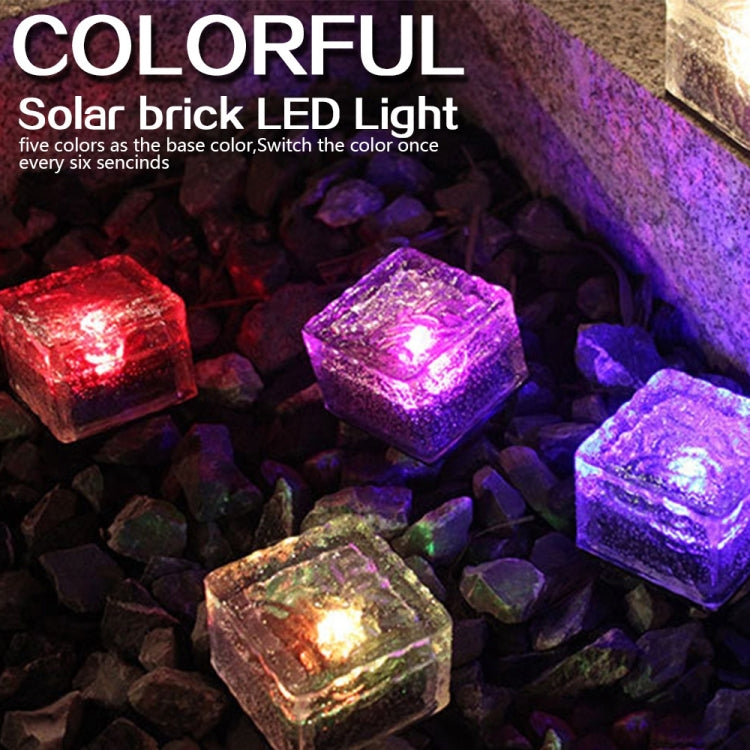 태양광 사각 강화유리 야외 LED 매설등 정원 장식등 IP55 방수, 크기: 10 x 10 x 5.2cm, 10 x 10 x 5.2cm