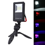 24 LED SMD5730 2400LM 6000-6500K 적색 및 청색 빛 깜빡임 경고등 휴대용 홀더 포함, 30W/2400LM 6000-6500K