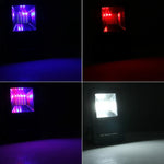 24 LED SMD5730 2400LM 6000-6500K 적색 및 청색 빛 깜빡임 경고등 휴대용 홀더 포함, 30W/2400LM 6000-6500K