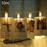 80 LED 3 x AA 배터리 박스 체인 램프 장식용 조명 가정용 사진 걸이, DIY 파티, 결혼식, 크리스마스 장식, 10m