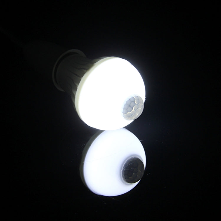 센서 거리: 4-6m, AC 85-265V, E27 9W 백색광, E27 9W 온백색