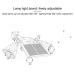 태양광 로봇 LED 스포트라이트 이중 헤드 스마트 센서등 야외 잔디용