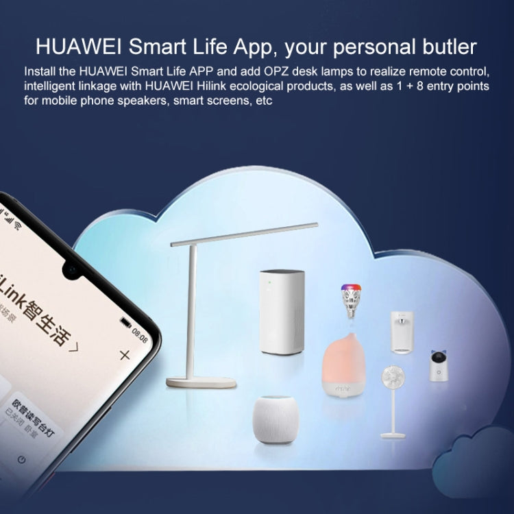 오리지널 화웨이 스마트 OPPLE LED 데스크 램프 접이식 조절 독서용 테이블 램프 밝기 조명, HUAWEI HiLink 지원