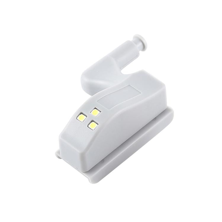 0.3W 범용 내부 경첩 LED 센서 램프 캐비닛 3 LED 야간등 자동 ON/OFF 전구, 1개 백색광, 1개 온백색