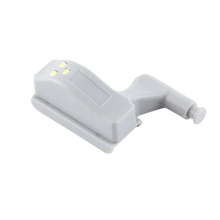 10개 0.3W 범용 내부 경첩 LED 센서 램프 찬장용 3 LED 야간등 자동 켜짐/꺼짐 전구, 10개 백색광, 10개 따뜻한 백색광