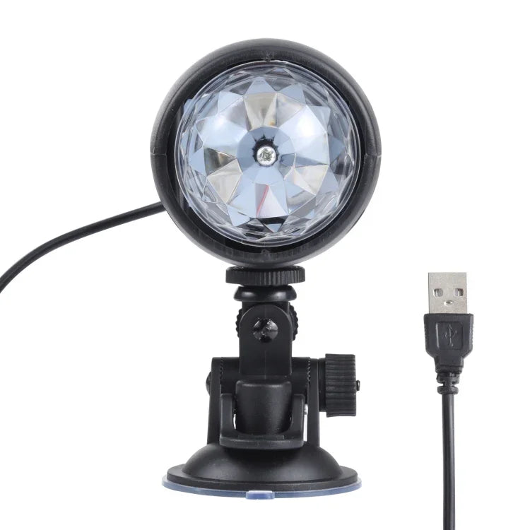 3W USB 다채로운 회전 무대 LED 램프