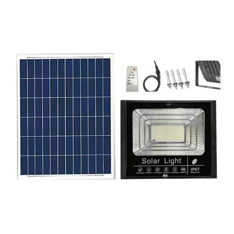 10W 100개 LED IP67 방수 태양광 투광등 리모컨 포함, 10W