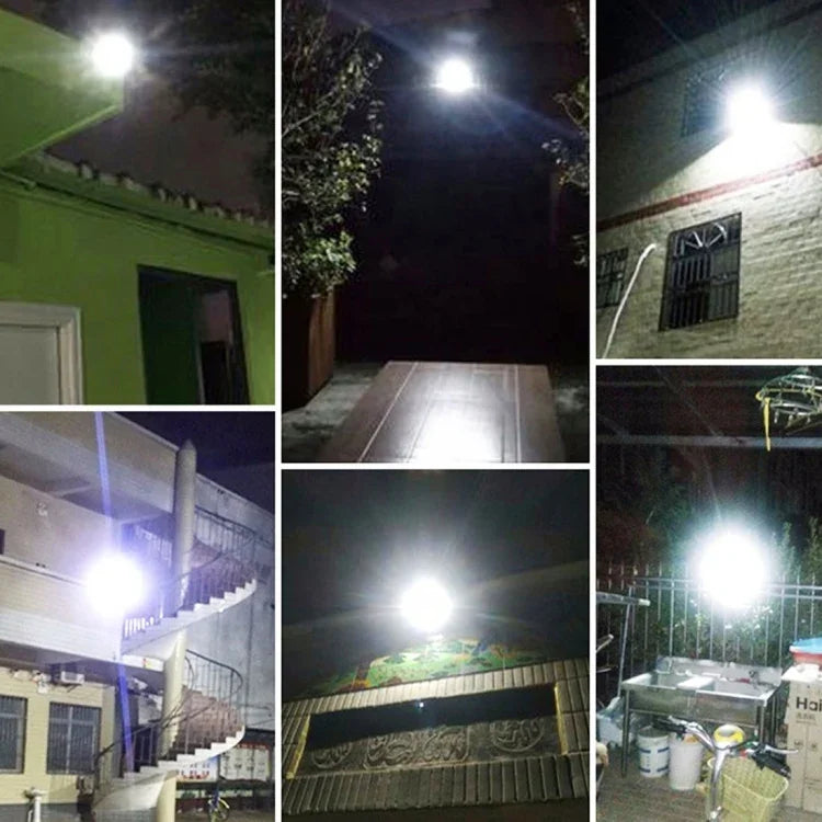 10W 100개 LED IP67 방수 태양광 투광등 리모컨 포함, 10W