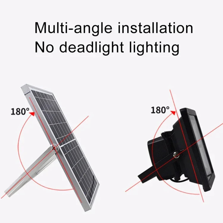 30W 170개 LED IP67 방수 태양광 투광등 리모컨 포함, 30W