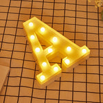 건전지 작동 따뜻한 백색 스탠딩 행잉 LED 휴일 조명, A, N, B, O, C, P, D, Q, E, R, F, G, T, U, V, I, W, J, K, X, L, M, Z