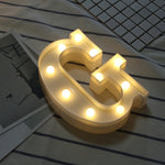 건전지 작동 따뜻한 백색 스탠딩 행잉 LED 휴일 조명, A, N, B, O, C, P, D, Q, E, R, F, G, T, U, V, I, W, J, K, X, L, M, Z