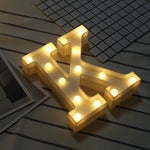 건전지 작동 따뜻한 백색 스탠딩 행잉 LED 휴일 조명, A, N, B, O, C, P, D, Q, E, R, F, G, T, U, V, I, W, J, K, X, L, M, Z