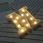 건전지 작동 따뜻한 백색 스탠딩 행잉 LED 휴일 조명, A, N, B, O, C, P, D, Q, E, R, F, G, T, U, V, I, W, J, K, X, L, M, Z