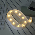 건전지 작동 따뜻한 백색 스탠딩 행잉 LED 휴일 조명, A, N, B, O, C, P, D, Q, E, R, F, G, T, U, V, I, W, J, K, X, L, M, Z