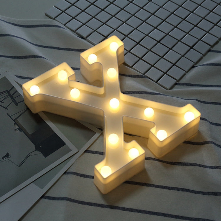 건전지 작동 따뜻한 백색 스탠딩 행잉 LED 휴일 조명, A, N, B, O, C, P, D, Q, E, R, F, G, T, U, V, I, W, J, K, X, L, M, Z
