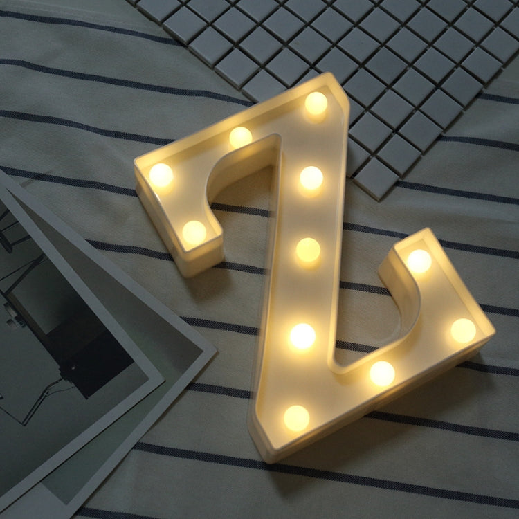 건전지 작동 따뜻한 백색 스탠딩 행잉 LED 휴일 조명, A, N, B, O, C, P, D, Q, E, R, F, G, T, U, V, I, W, J, K, X, L, M, Z
