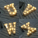 건전지 작동 따뜻한 백색 스탠딩 행잉 LED 휴일 조명, A, N, B, O, C, P, D, Q, E, R, F, G, T, U, V, I, W, J, K, X, L, M, Z