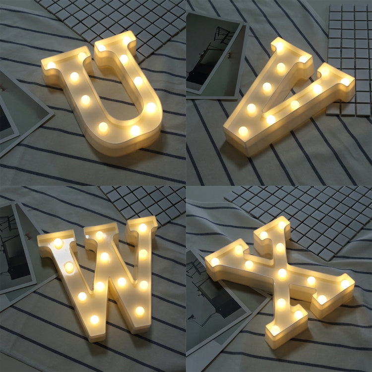 건전지 작동 따뜻한 백색 스탠딩 행잉 LED 휴일 조명, A, N, B, O, C, P, D, Q, E, R, F, G, T, U, V, I, W, J, K, X, L, M, Z