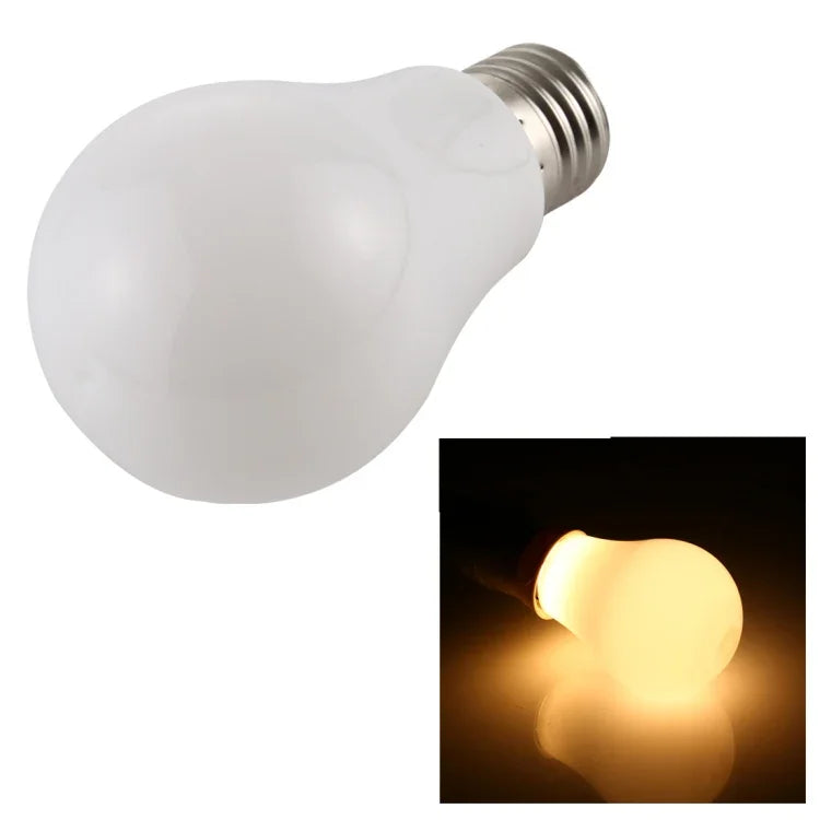 7W 500LM E27 2835 28LED 깜빡임 없는 LED 에너지 절약 전구, 빛 색상: 따뜻한 백색, AC 85-265V, 7W