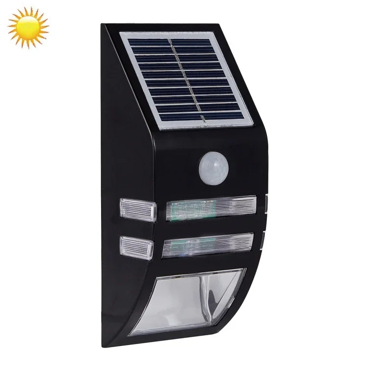 80 LM 6000-6500K 야외 벽등 5V 0.5W 태양광 패널 포함, 0.2W 백색등