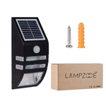 80 LM 6000-6500K 야외 벽등 5V 0.5W 태양광 패널 포함, 0.2W 백색등