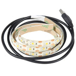 USB 2835 SMD LED 따뜻한 조명 방수 에폭시 로프 라이트, DC 5V, 길이: 50cm, USB 2835 SMD LED 50cm