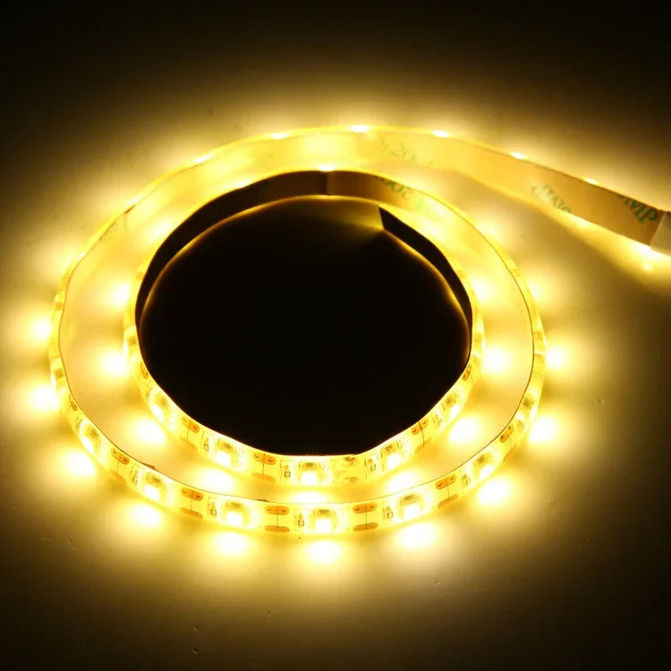 USB 2835 SMD LED 따뜻한 조명 방수 에폭시 로프 라이트, DC 5V, 길이: 50cm, USB 2835 SMD LED 50cm