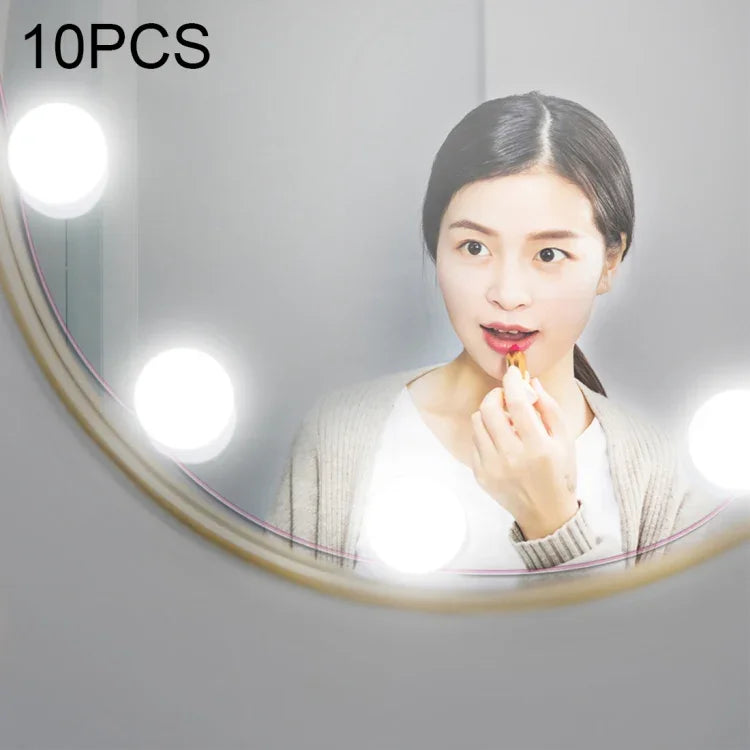 120LM 7000K USB 충전 할리우드 스타일 조명 전구 화장대 램프, 케이블 길이: 4.6m, DC 5V
