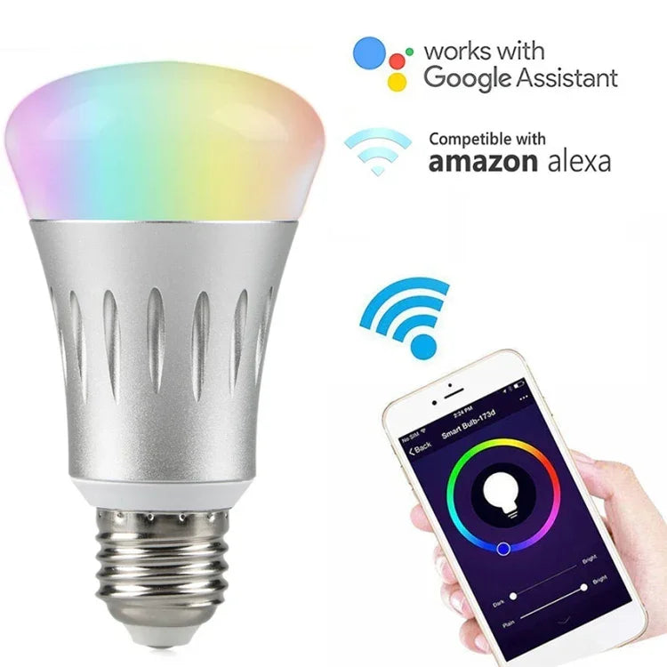 6000K+RGB 600 루멘 Alexa & Google Home 호환, AC 175-255V