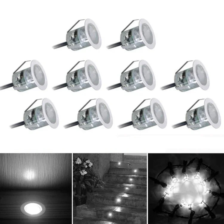 SMD 2835 500-600LM 4000-4500K 데크 라이트 매립형 램프 LED 바닥등 벽 스포트라이트, 컷아웃 크기: 30x22mm