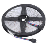 5m 150 LED SMD 5050 IP65 방수 블루투스 RGB 라이트 스트립 24키 리모컨 포함, EU 플러그, 5m 150 LED IP65