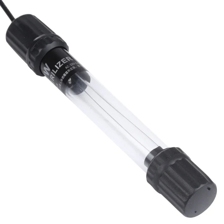 UV-007 7W 자외선 살균 램프 수족관용 소독등, EU 플러그, 7W