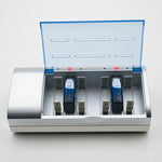 AC 100-240V 4슬롯 AA & AAA & C / D 사이즈 배터리 충전기, US 플러그