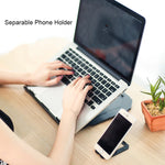 T3 다기능 홀 디자인 쿨링 브래킷 10단계 각도 조절 가능 노트북, MacBook, iPad, 휴대폰용, T3 (블루), T3 (화이트), T3 (블랙), T3 (핑크)