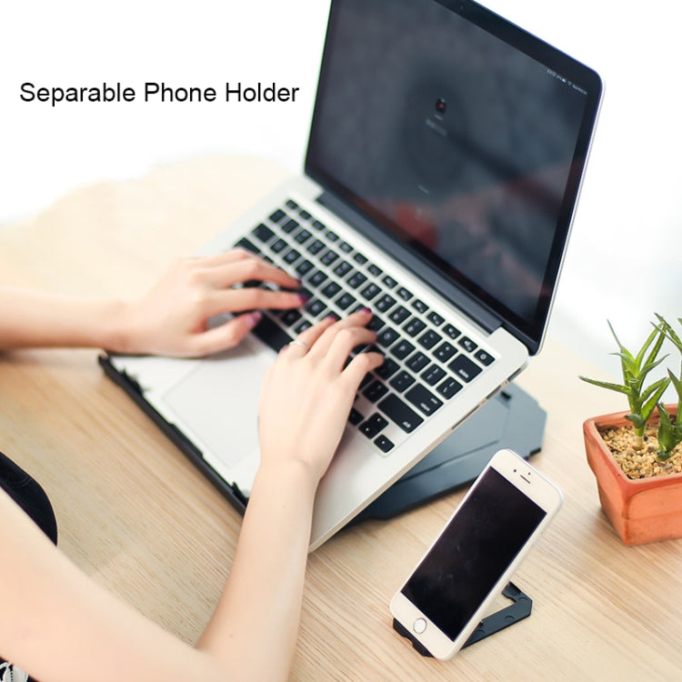 T3 다기능 홀 디자인 쿨링 브래킷 10단계 각도 조절 가능 노트북, MacBook, iPad, 휴대폰용, T3 (블루), T3 (화이트), T3 (블랙), T3 (핑크)
