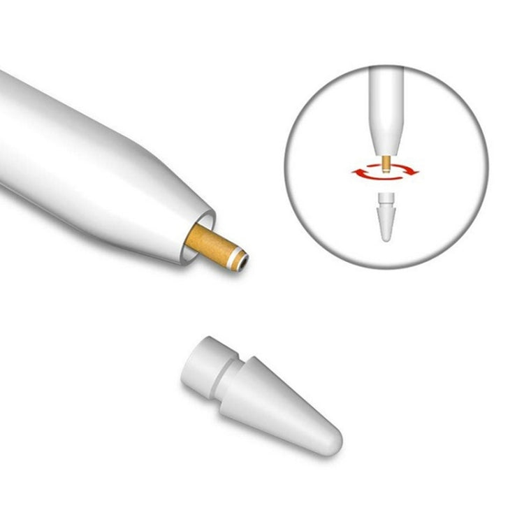 Apple Pencil 1 / 2용 교체용 펜촉(레드), 실리콘 닙
