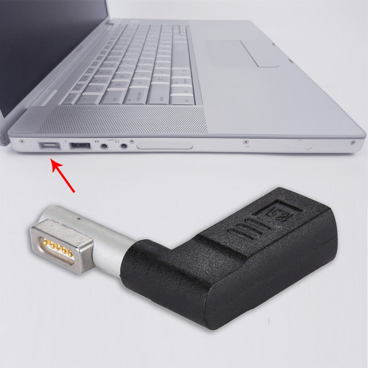 USB-C / Type-C 암컷 to 5핀 MagSafe 1 (L자형) 수컷 충전 어댑터, Type-C to MagSafe 1