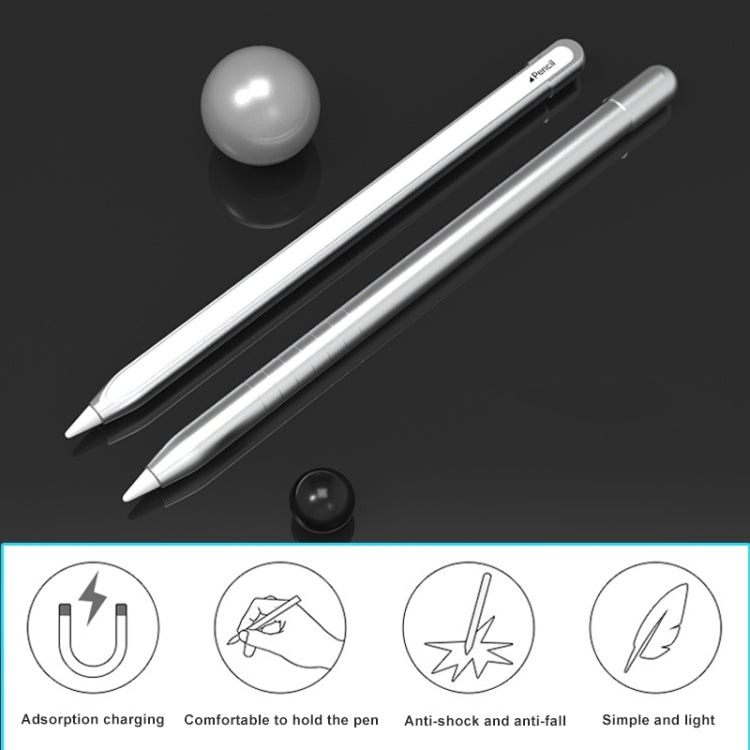 Apple Pencil 2용 메탈 매트 논슬립 스타일러스 펜 보호 케이스, Apple Pencil 2용