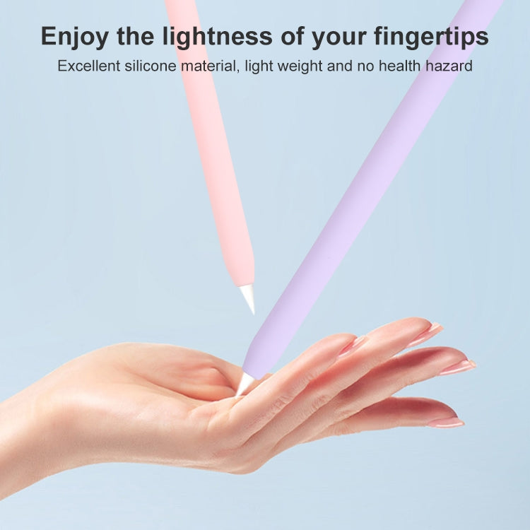 Apple Pencil 1용 4-in-1 스타일러스 펜 만화 동물 실리콘 보호 케이스, Apple Pencil 1용