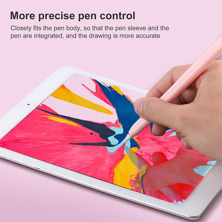 Apple Pencil 1용 4-in-1 스타일러스 펜 만화 동물 실리콘 보호 케이스, Apple Pencil 1용