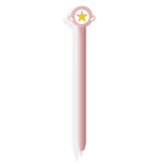 Apple Pencil 1용 귀여운 만화 실리콘 보호 커버 (오각별 핑크), Apple Pencil 1용
