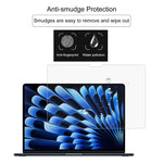 MacBook Air 15.3인치 A2941 2023용 0.26mm 9H 표면 경도 방폭 강화 유리 필름, MacBook Air 15.3인치 A2941 2023 / Air 15 M3 2024 A3114용 (1개)